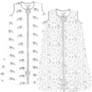 2 small cotton sleep sacks size 0-6 months